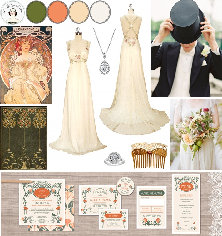 Belle Epoque Wedding Inspiration Board
