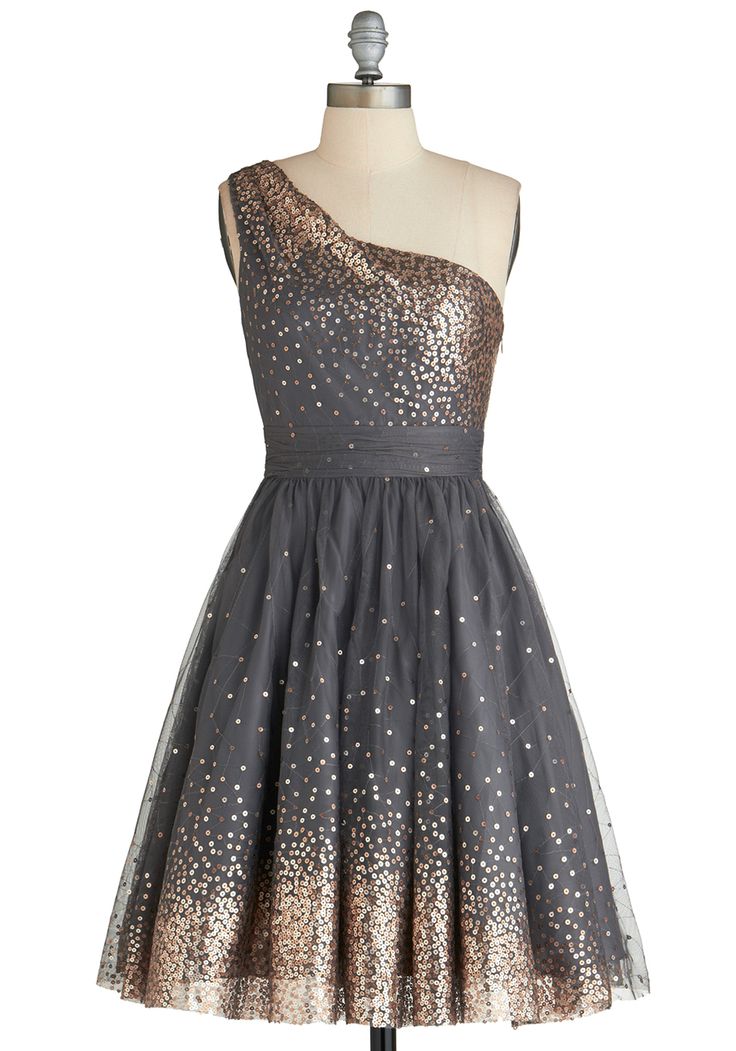 Gold Sequin Adorned Dress from Modcloth