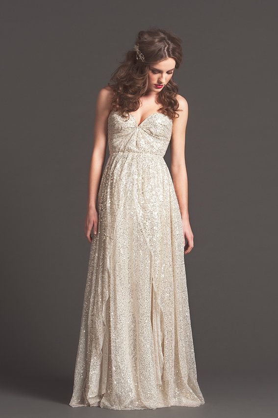 Sarah Seven Sparkly Wedding Dress