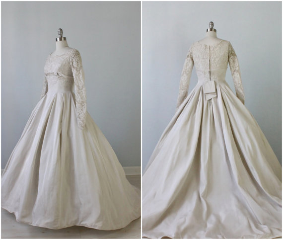 The Vintage Mistress - Elegance 1950s Wedding Dress