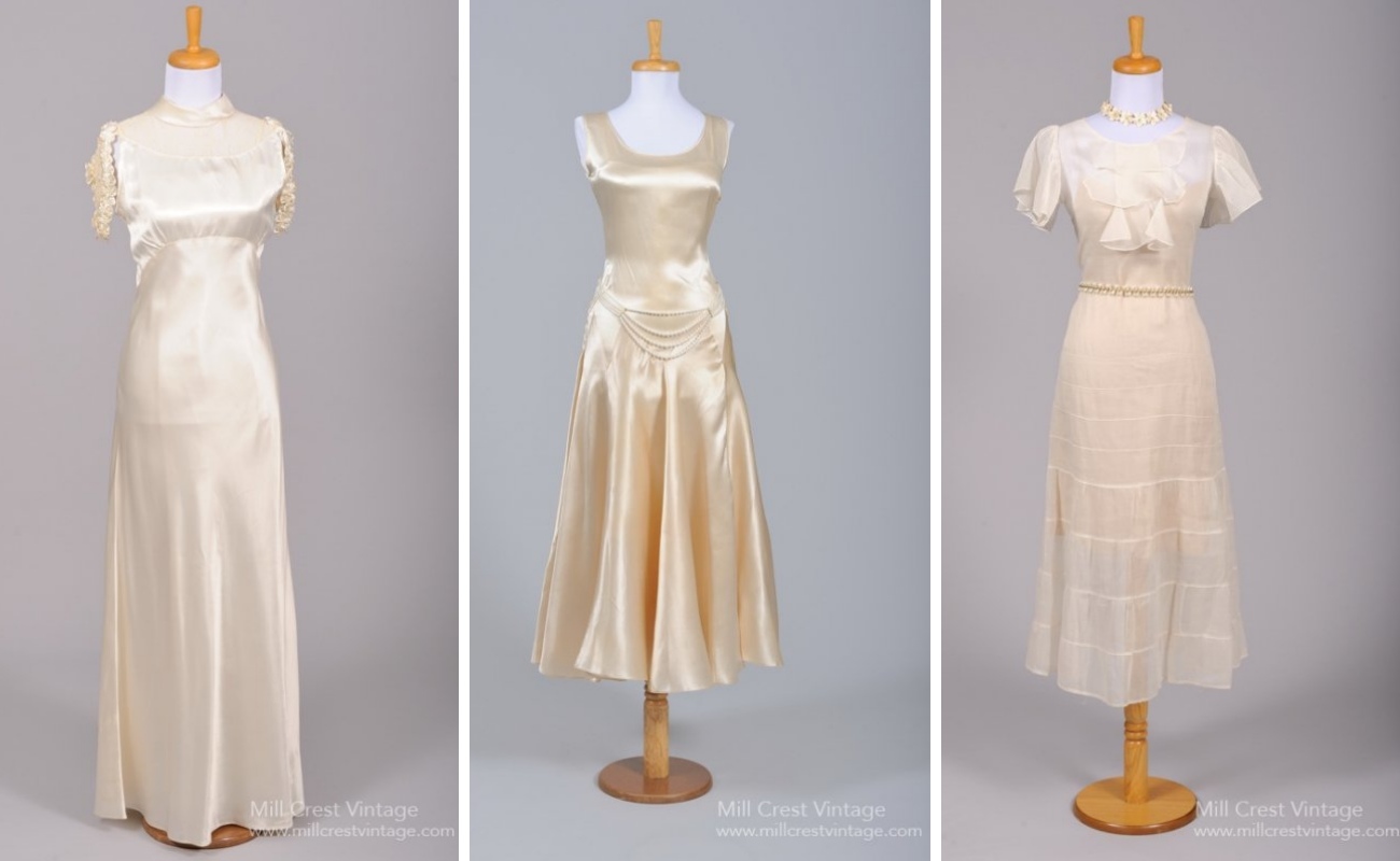 1930s Vintage Wedding Dresses from Mill Crest Vintage