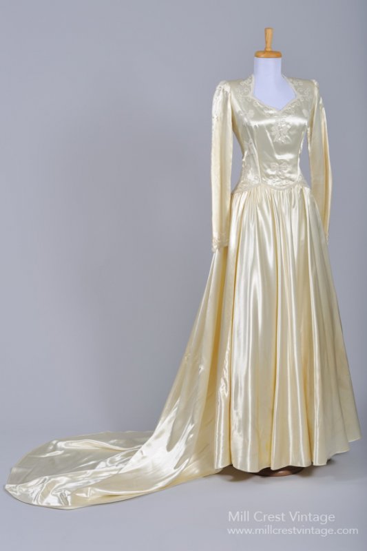 1940s Vintage Wedding Dress from Mill Crest Vintage