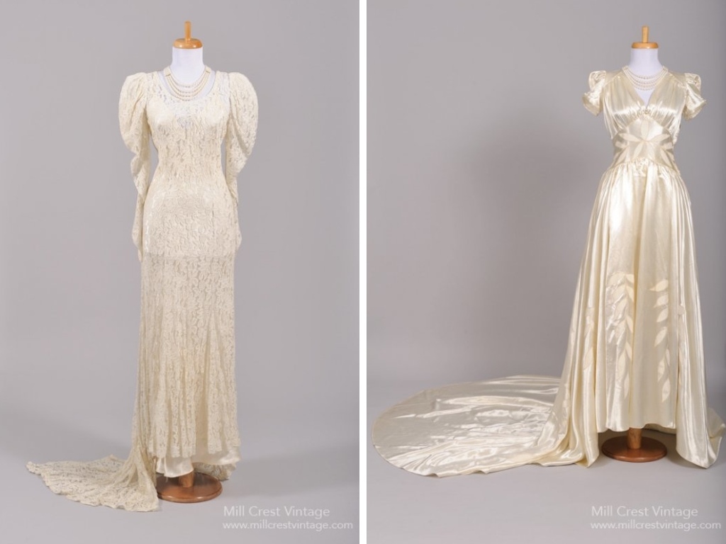 1940s Vintage Wedding Dresses from Mill Crest Vintage