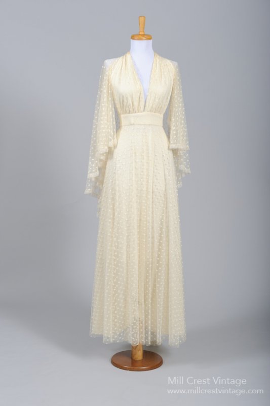 1970s Vintage Wedding Dress from Mill Crest Vintage