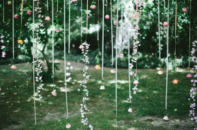 Aisle Style - Backdrops - Hanging Flowers