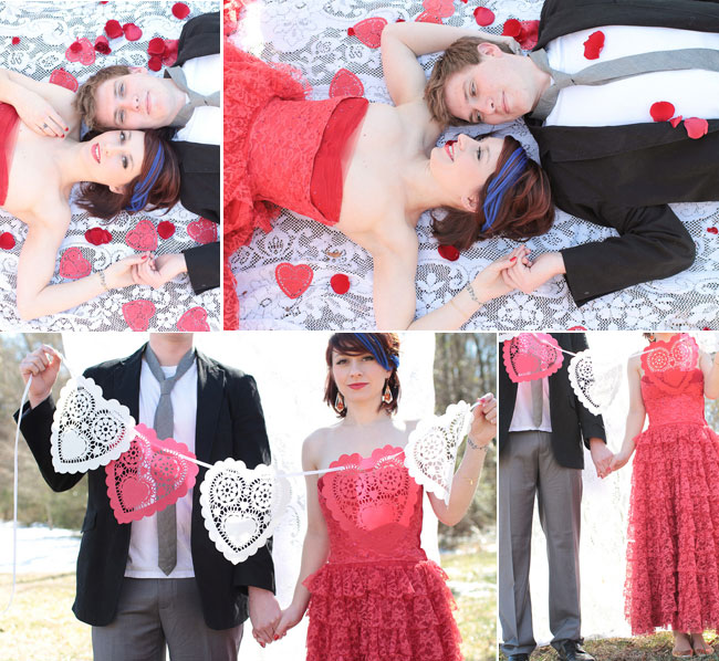 Valentines Day Inspired Engagement Shoot