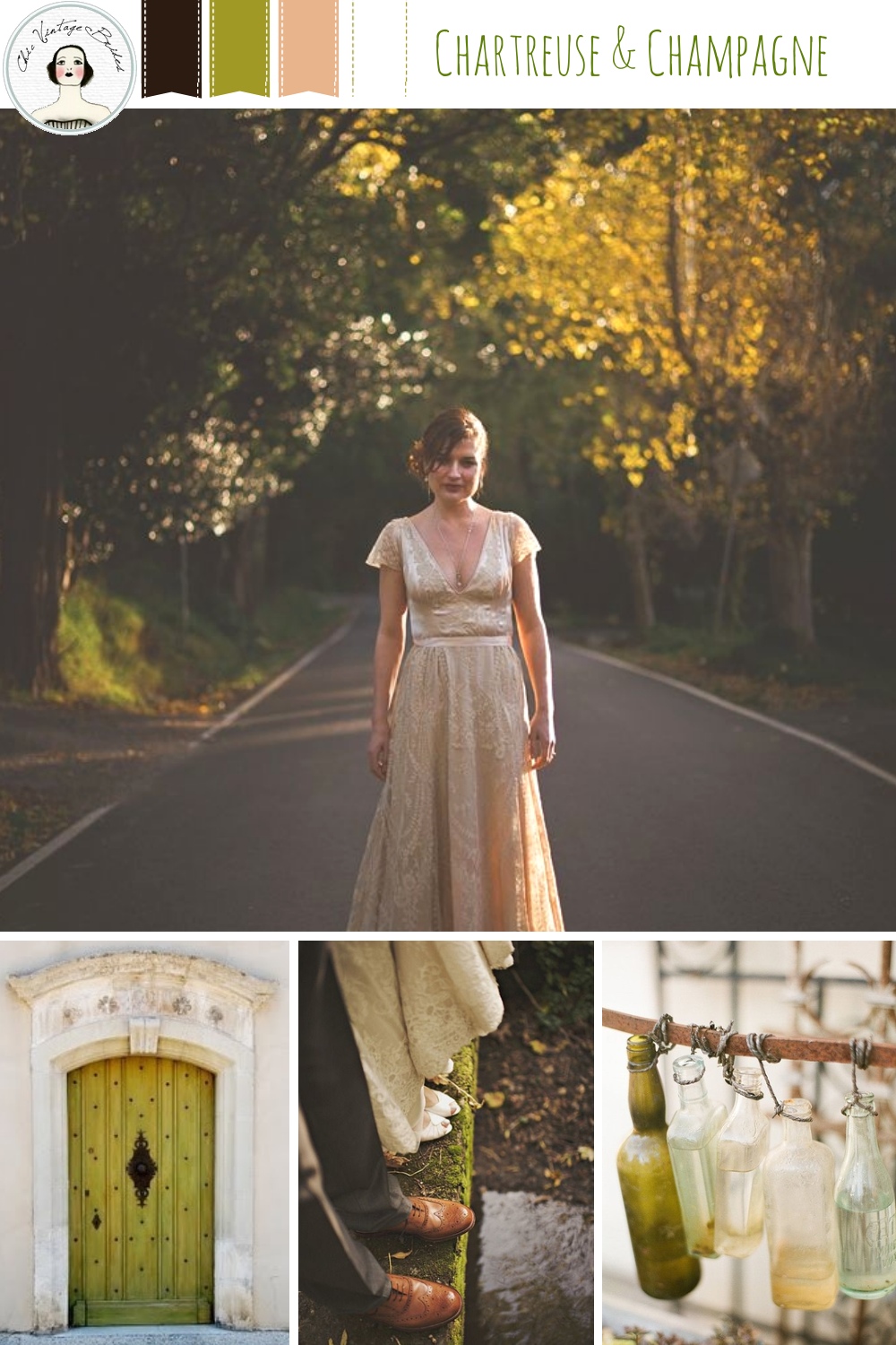 Chartreuse & Champagne Autumn Wedding Inspiration