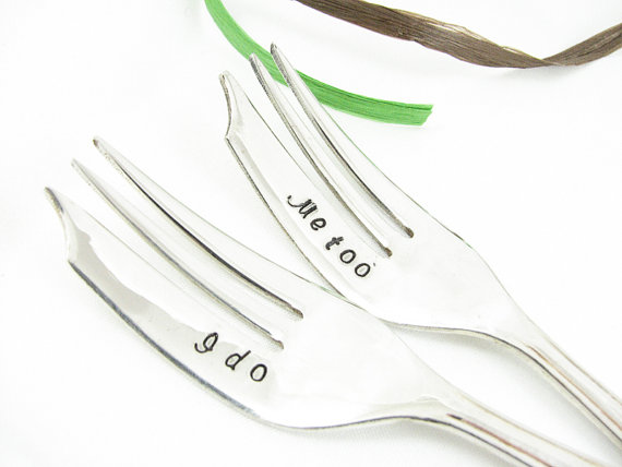 I do Me too Pastry Forks from Dazzling Dezignz