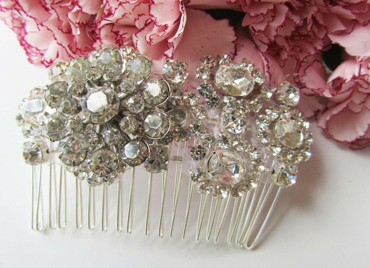 Rhinestone Bridal Hair Comb from Cloe Noel Designs
