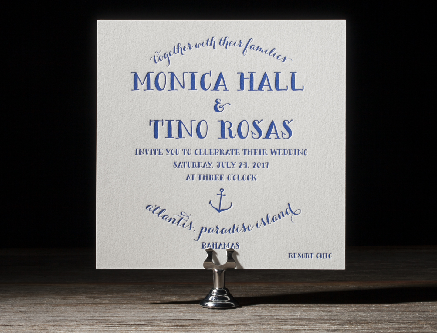 Nassau Letterpress Wedding Stationery from Bella Figura's 2014 Collection