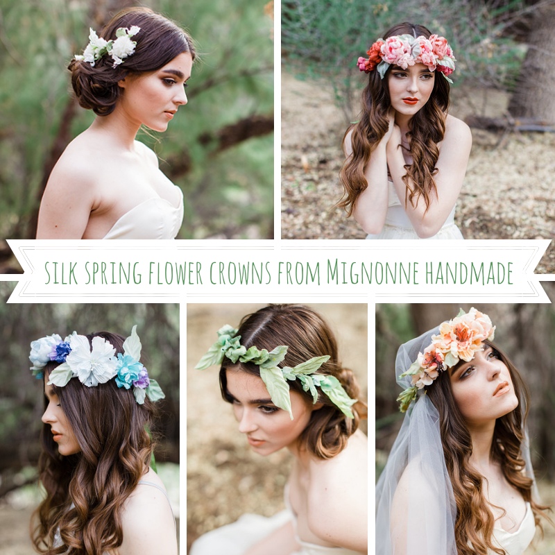 Mignonne Handmade's Silk Spring Flower Crowns