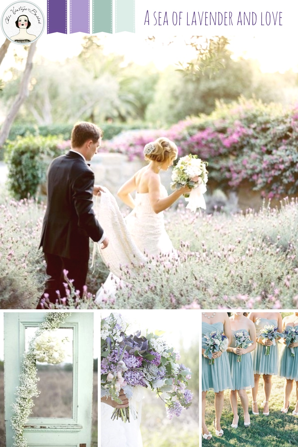 A Sea of Lavender & Love Wedding Mood Board