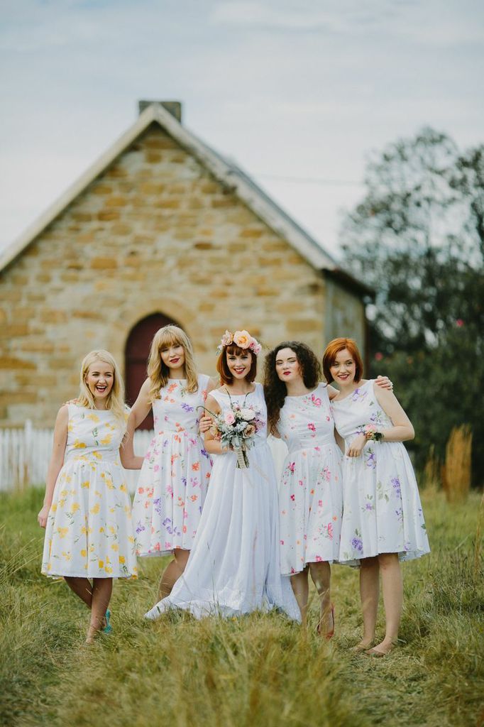Beautiful Bridesmaids Trends - Floral Pattern