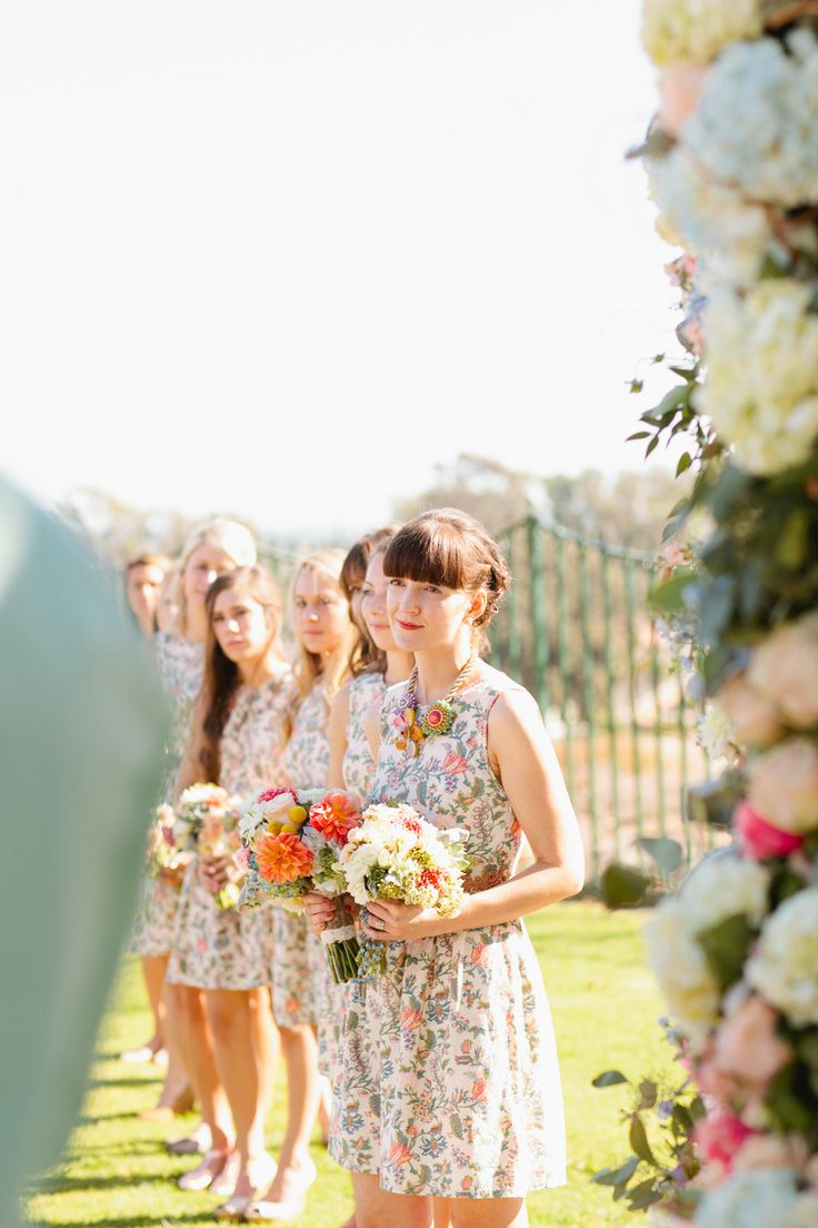 Beautiful Bridesmaids Trends - Floral Pattern