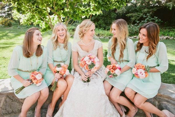 Beautiful Bridesmaids Trends - Mint