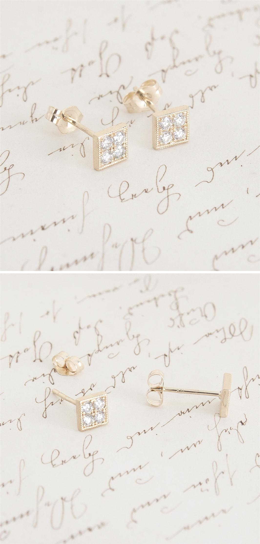 Erica Weiner's 1909 Checkerboard Earrings