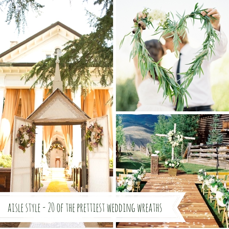 Aisle Style - 20 of the Prettiest Wedding Wreaths