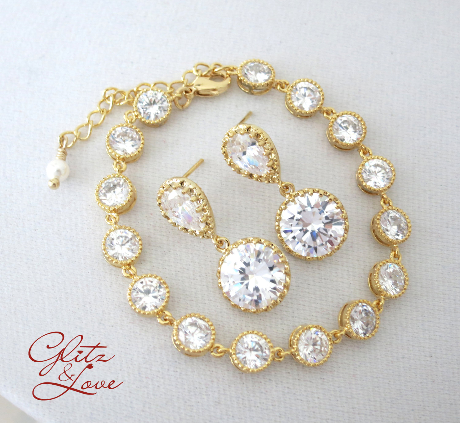 Gold Bracelet Set from Glitz & Love