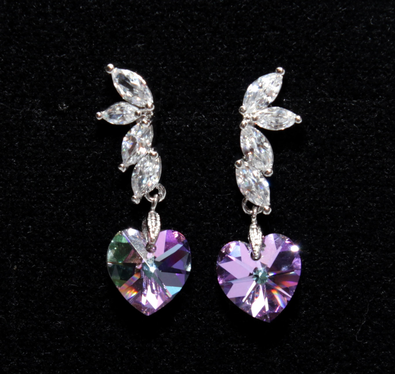 Lavender Drop Earrings from Glitz & Love