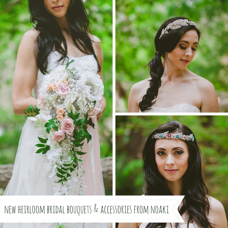 Heirloom Bridal Bouquets & Accessories from Noaki Jewelry