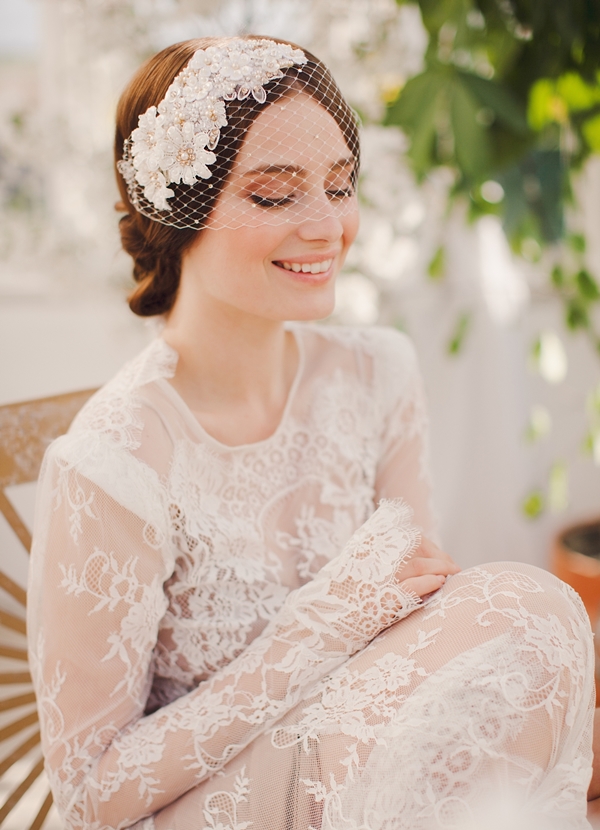 Maya Birdcage Veil from Jannie Baltzer's Inspired by Nature Collection