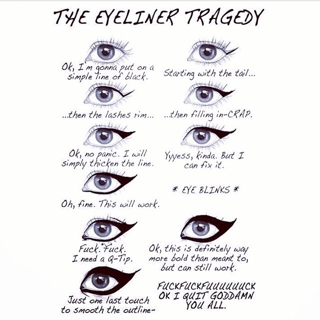 Snippets, Whispers & Ribbons - Eyeliner Tragedy