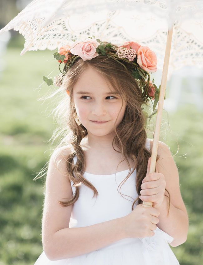 Snippets, Whispers & Ribbons - Flower Girl Parasol