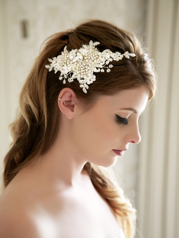 Glamorous Bridal Headpieces from Gilded Shadows - Lace Headpiece