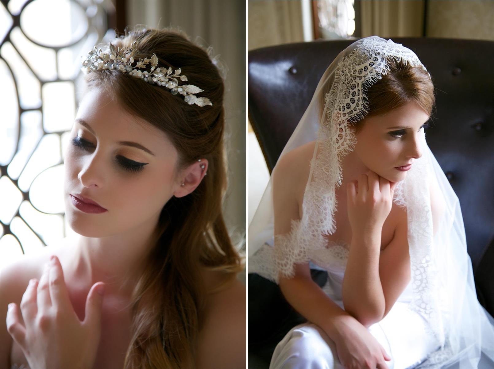 Glamorous Bridal Headpieces from Gilded Shadows - Silver Crown