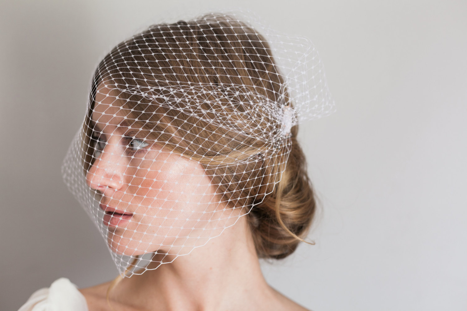 Mignonne Handmade's 2014 Bridal Accessories - Bandeau Style Veil