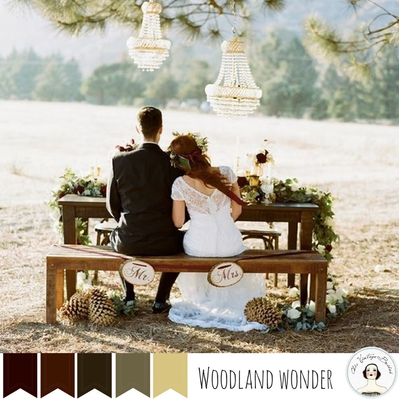 5 Vintage Wedding Colour Palettes Perfect for Autumn - Woodland Wonder