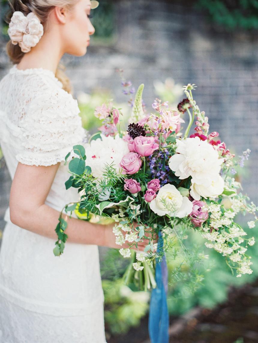 Bridal Bouquet - "The Secret Garden" A Romantic Garden Wedding Inspiration Shoot