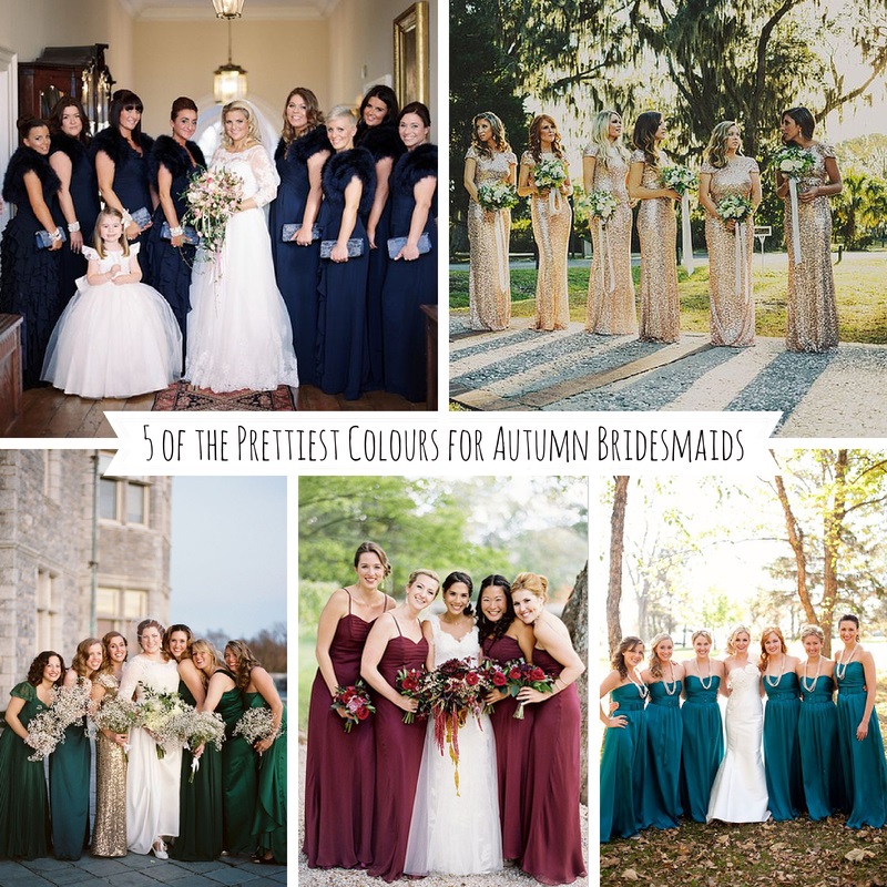 5 of the Prettiest Colours for Autumn Bridesmaids