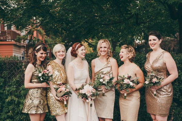5 Colours Perfect for Autumn Bridesmaids - Glamorous Gold