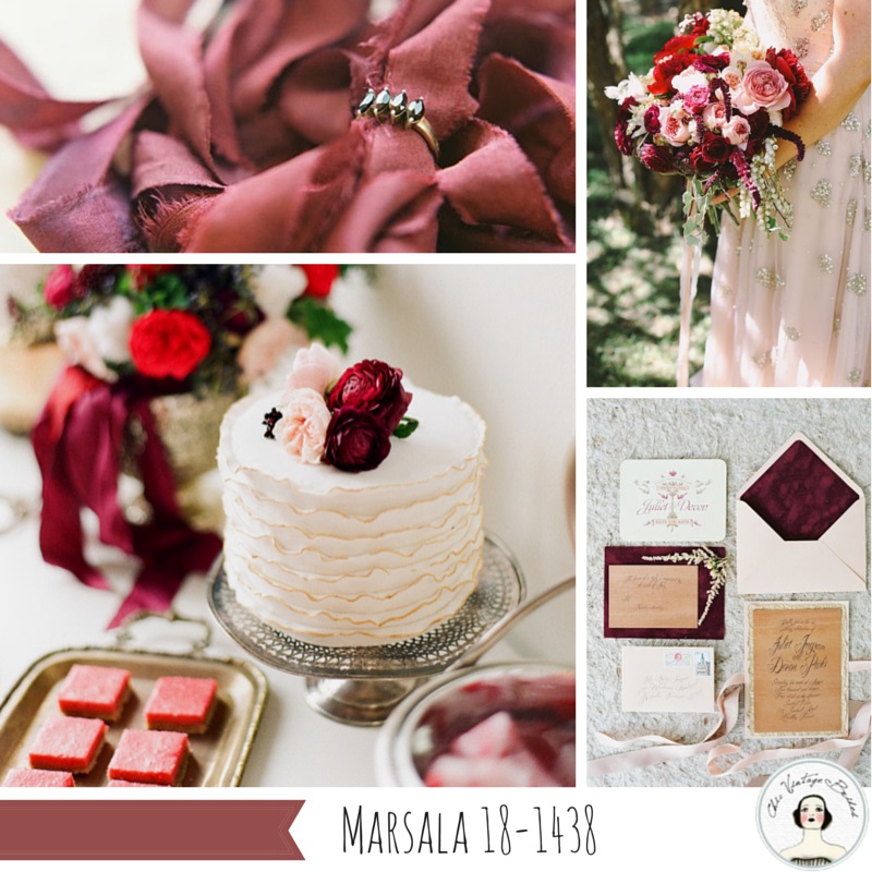 Wedding Inspiration Board in Marsala