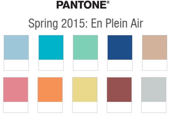 Pantone's Top Wedding Colours for Spring 2015