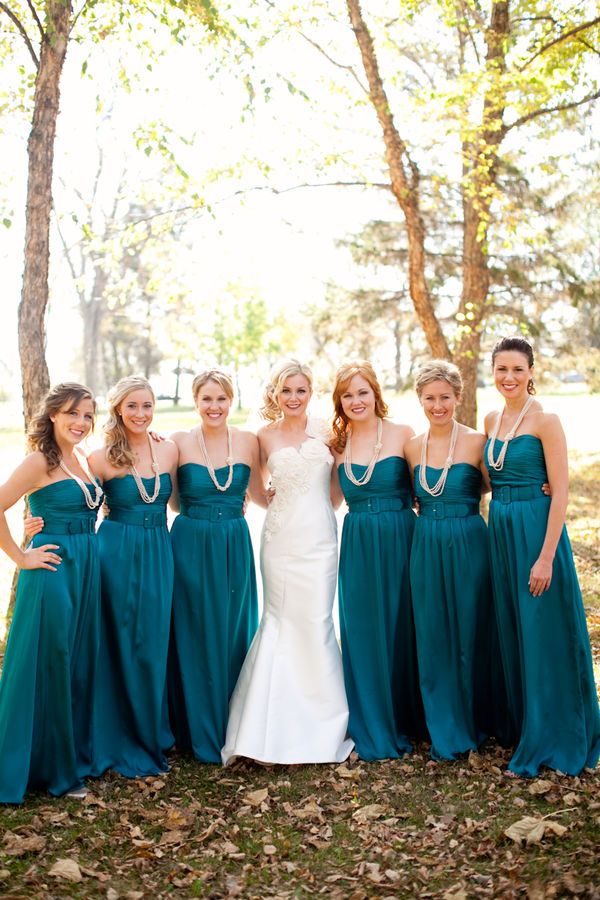 5 Colours Perfect for Autumn Bridesmaids - Teal