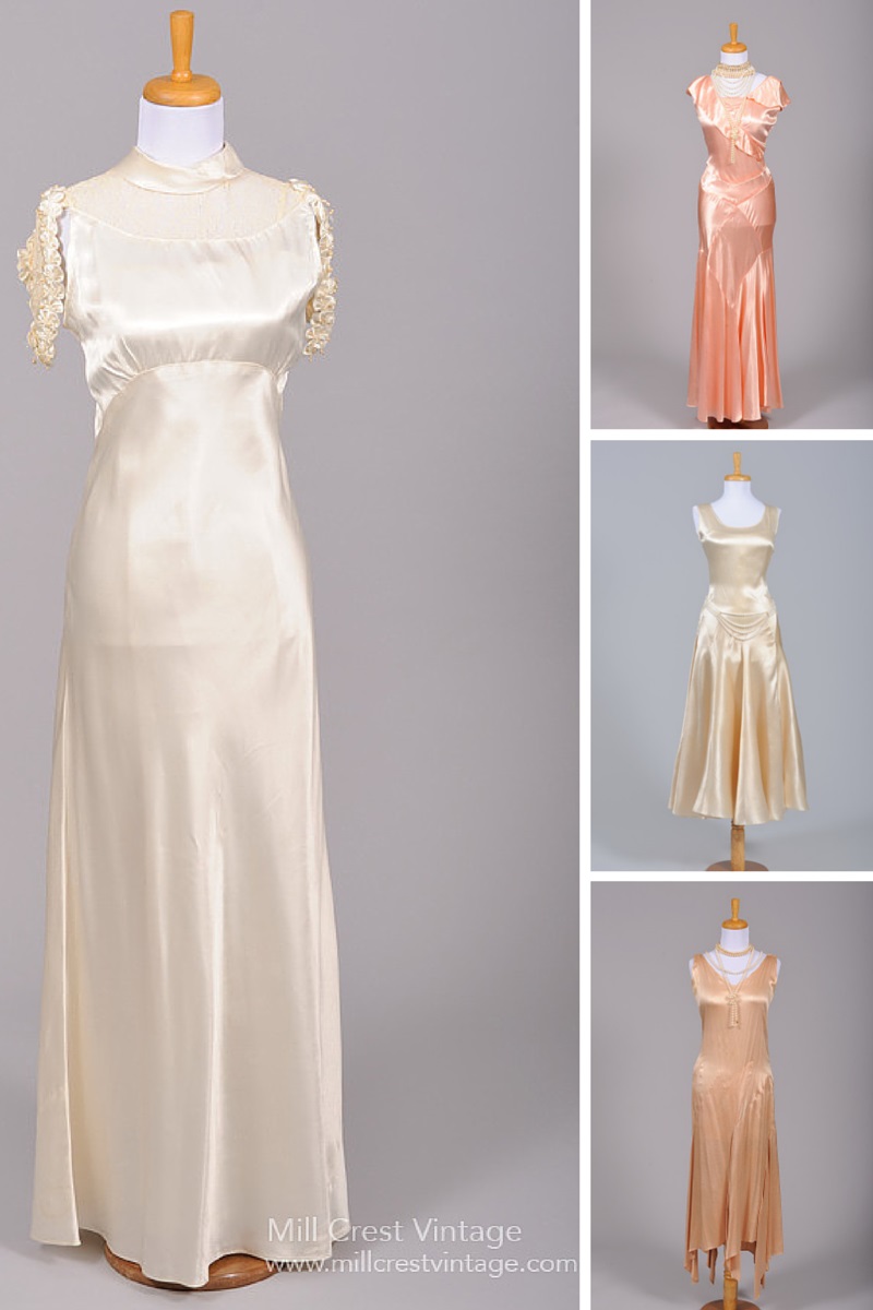 1930s Wedding Inspiration - Vintage Wedding & Bridesmaids Dresses