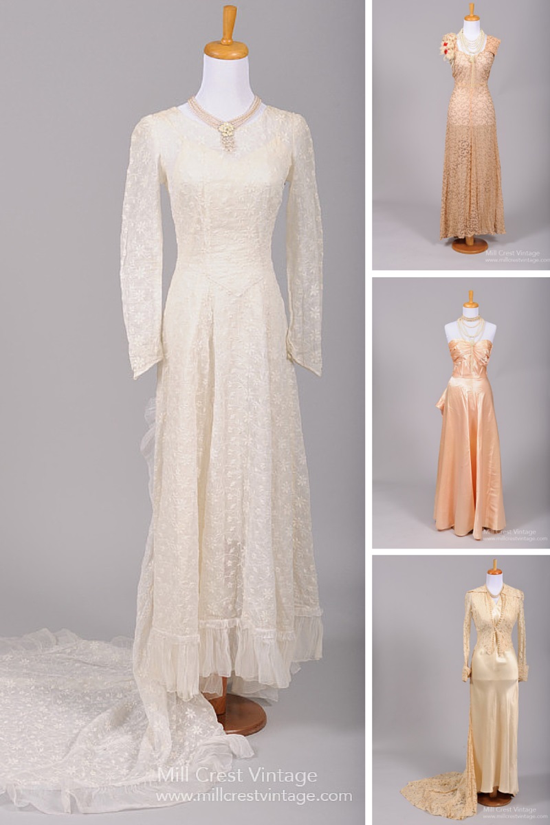 1940s Wedding Inspiration - Vintage Wedding & Bridesmaids Dresses