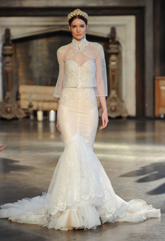 Bridal Cape from Inbal Drors Fall 2015 Bridal Collection