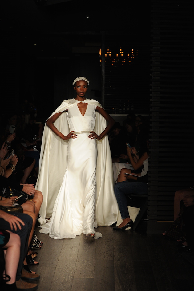 Bridal Cape from Johanna Johnsons Fall 2015 Bridal Collection