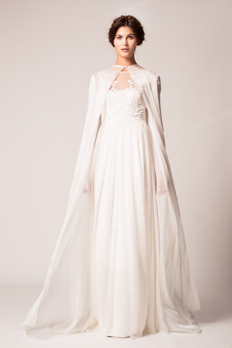 Bridal Cape from Temperley Londons Fall 2015 Bridal Collection