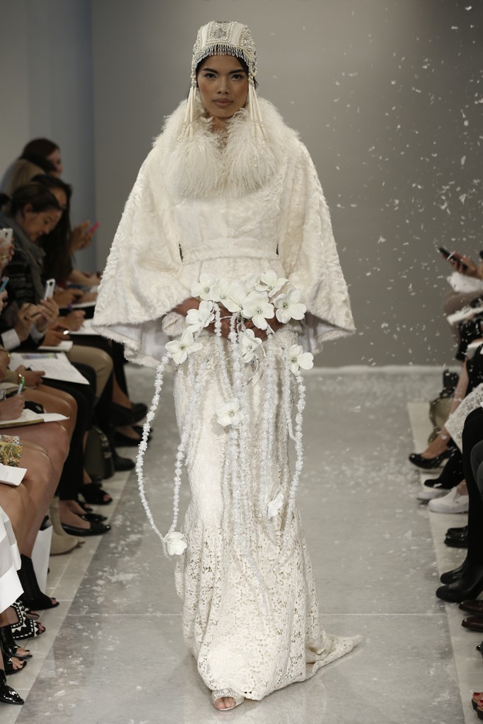 Bridal Cape from Theias Fall 2015 Bridal Collection