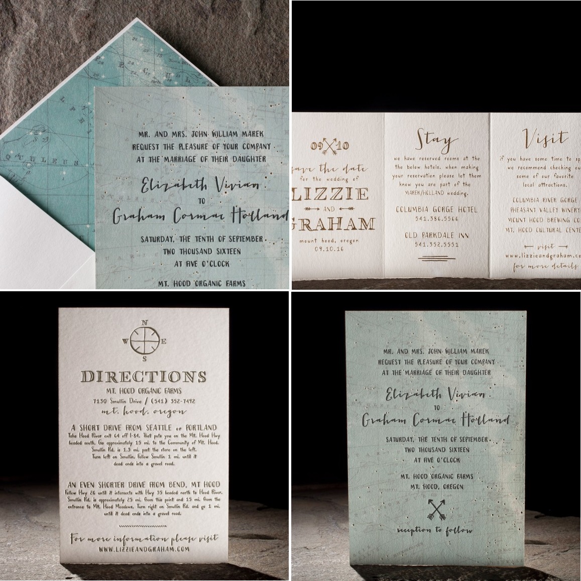 Cimarron Wedding Stationery Suite from Smock