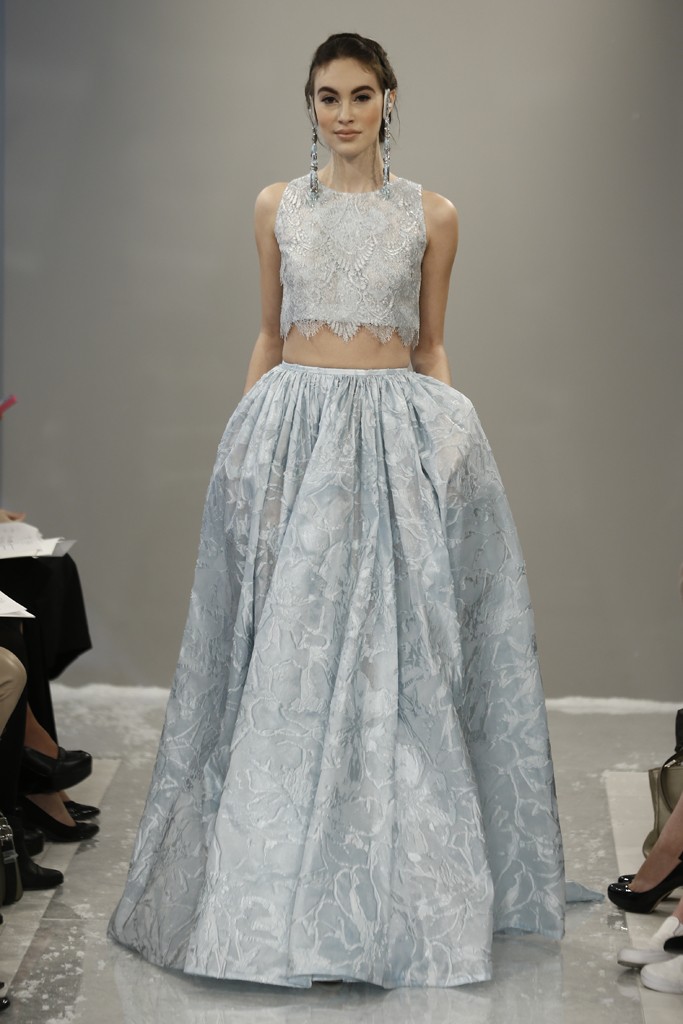 Coloured Wedding Dress from Theias Fall 2015 Bridal Collection