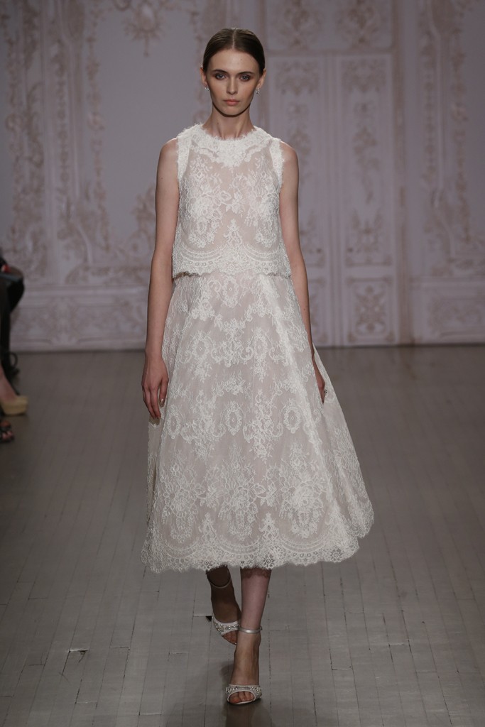 Cropped Wedding Dress from Monique Lhuillieri's Fall 2015 Bridal Collection