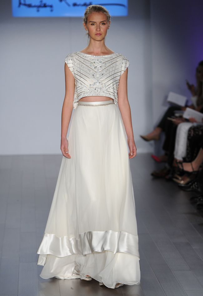 Cropped Wedding Dress from Hayley Paige's Fall 2015 Bridal Collection