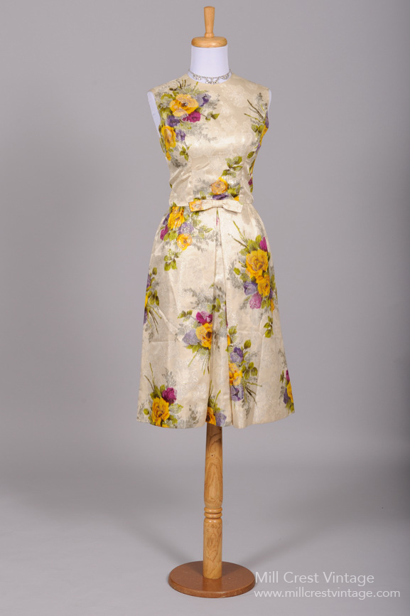 1960s Floral Dress from Mill Crest Vintage