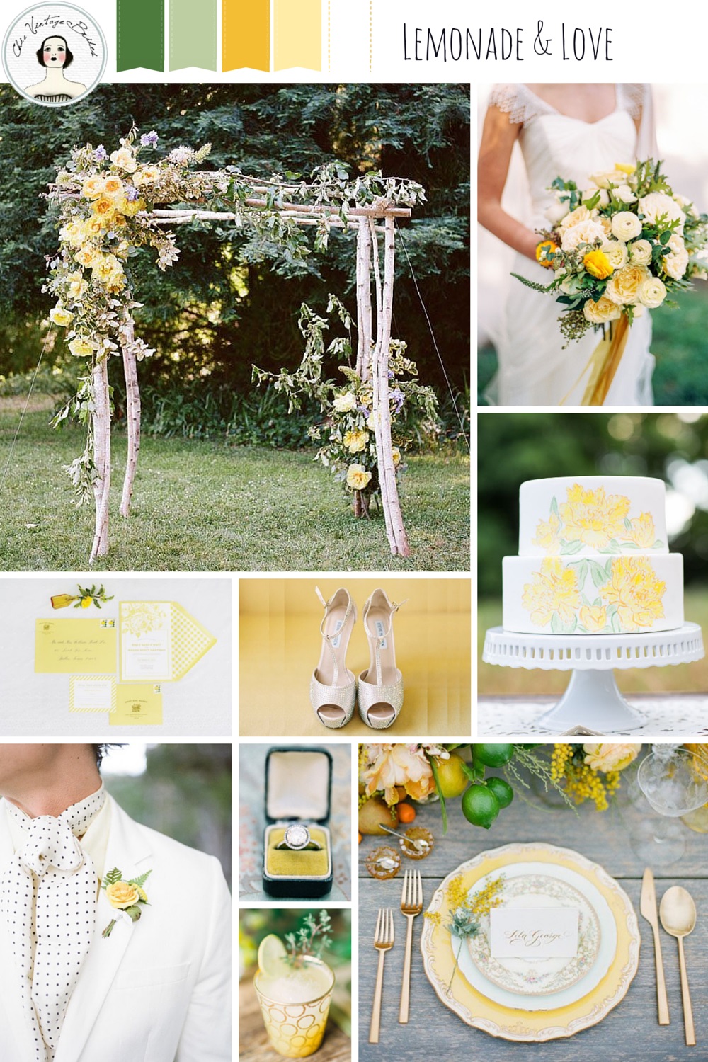 Lemonade & Love - Yellow Wedding Inspiration Board