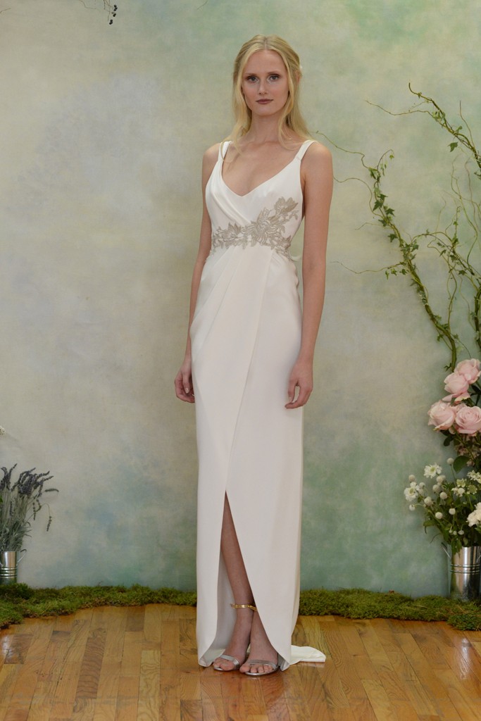 Screen Siren Slit Wedding Dress from Elizabeth Filmore's Fall 2015 Bridal Collection